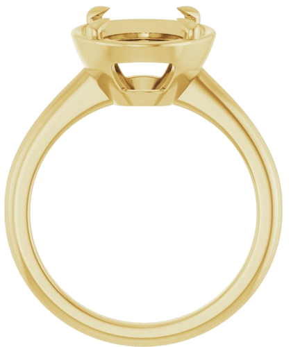 Sužadėtuvių Žiedas „Claw-Prong Solitaire Bezel-Style“ 14k yellow gold Oval 11mm x 9mm (2)