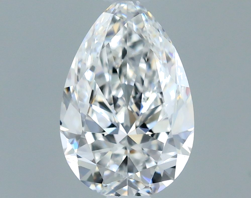0.59 carat E-VVS1 Natūralus Pear Deimantas (1)