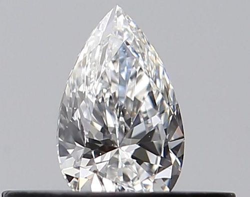 0.24 carat F-VVS1 Natūralus Pear Deimantas (1)