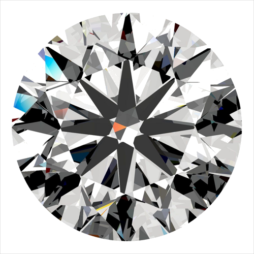 0.4 carat H-VVS1 GD cut Natūralus Round Deimantas (1)