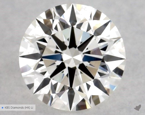 0.3 carat G-VVS2 Excellent cut Natūralus Round Deimantas (1)