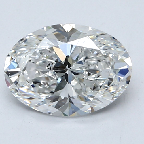 2.02 carat D-SI1 Natūralus Oval Deimantas (1)