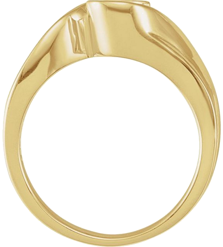 14K Yellow 6.5 mm Solitaire Engagement Ring Mounting (2)