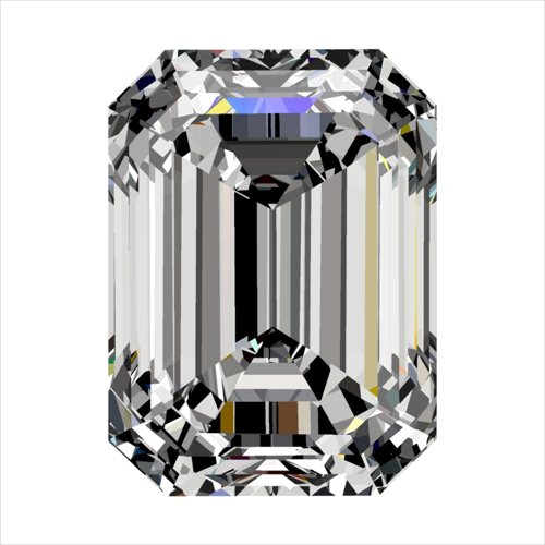 0.4 carat F-VVS1 Natūralus Emerald Deimantas (1)