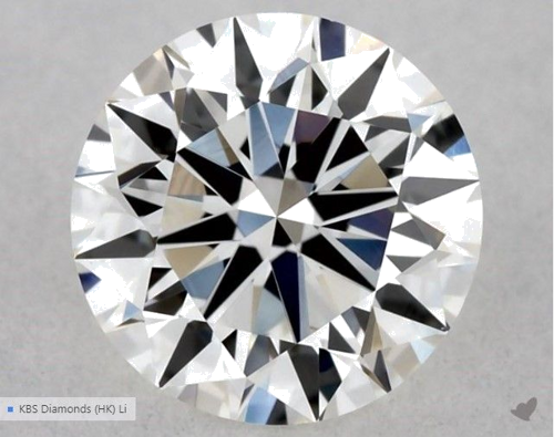 0.5 carat G-VVS2 Excellent cut Natūralus Round Deimantas (1)