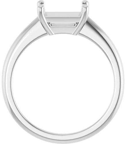 Sužadėtuvių Žiedas „Solitaire“ 585 Baltojo Aukso Emerald 8mm x 6mm (2)