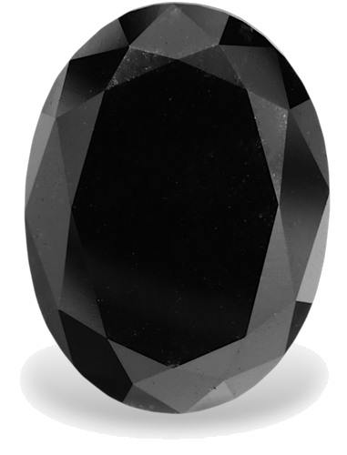 4.44 carat Fancy Black-VVS2 Natūralus Oval Deimantas (1)