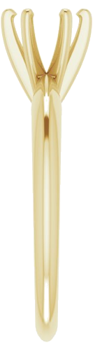 14K Yellow 5.7-6 mm Round 6-Prong Comfort-Fit Solitaire Ring Mounting (4)