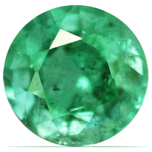 0.62 carat GREEN Round Smaragdas (1)