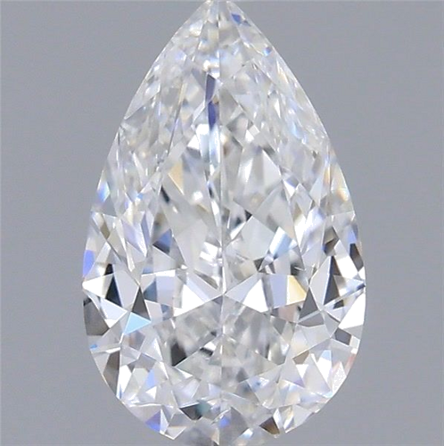 0.5 carat D-SI1 Natūralus Pear Deimantas (1)