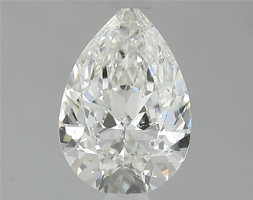 0.68 carat H-SI1 Natūralus Pear Deimantas (1)