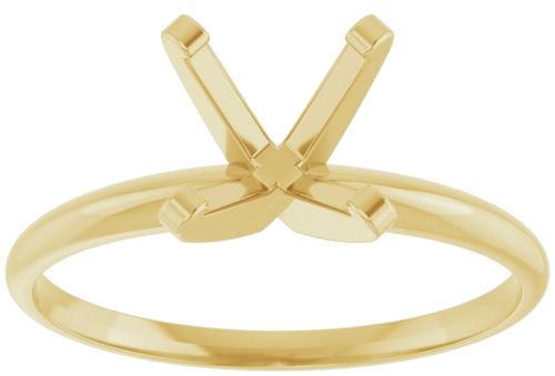 Sužadėtuvių Žiedas „Solitaire“ 14k yellow gold Round 7.6mm (3)