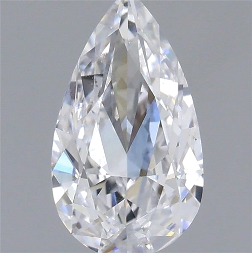 0.51 carat D-SI1 Natūralus Pear Deimantas (1)