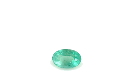 0.54 carat GREEN Oval Smaragdas (1)