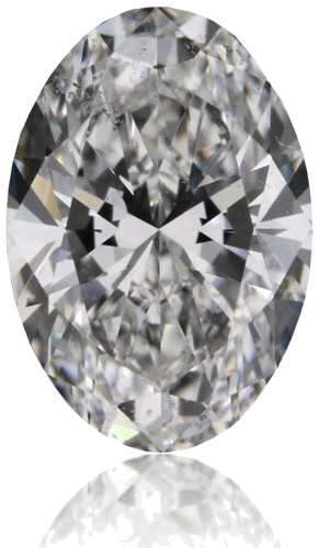 0.56 carat E-SI2 Natūralus Oval Deimantas (1)
