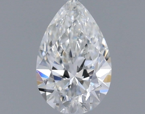 0.31 carat F-VVS2 Natūralus Pear Deimantas (1)