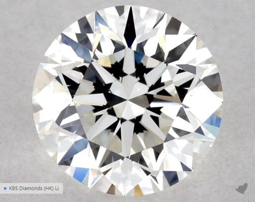 0.55 carat G-VVS2 Excellent cut Natūralus Round Deimantas (1)