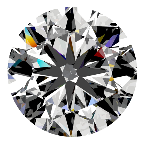 0.3 carat H-VS2 GD cut Natūralus Round Deimantas (1)