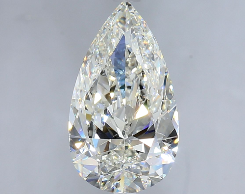 4.0 carat J-SI1 Natūralus Pear Deimantas (1)
