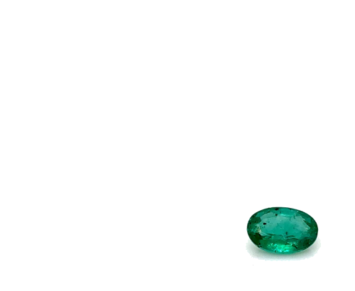 0.43 carat GREEN Oval Smaragdas (1)