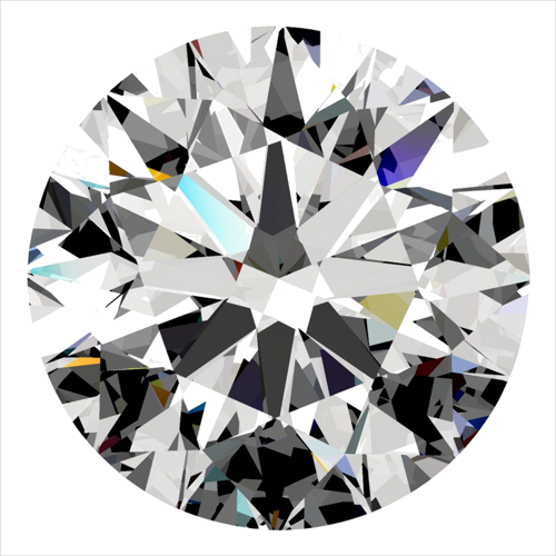 0.3 carat F-VVS2 Excellent cut Natūralus Round Deimantas (1)
