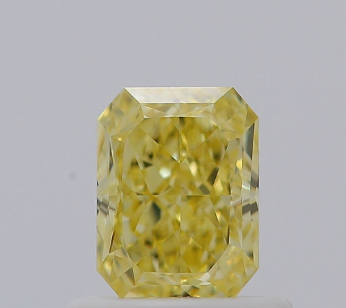 0.62 carat Fancy Intense Yellow-VVS2 Natūralus Radiant Deimantas (1)