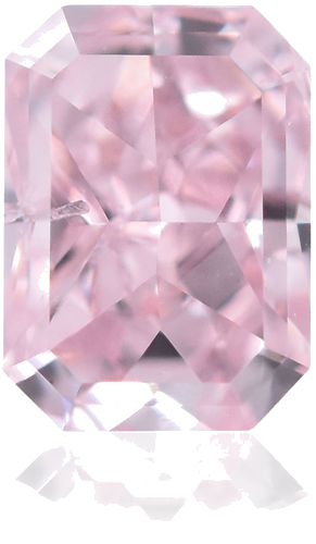 0.4 carat Fancy  Pink-SI2 Natūralus Radiant Deimantas (1)