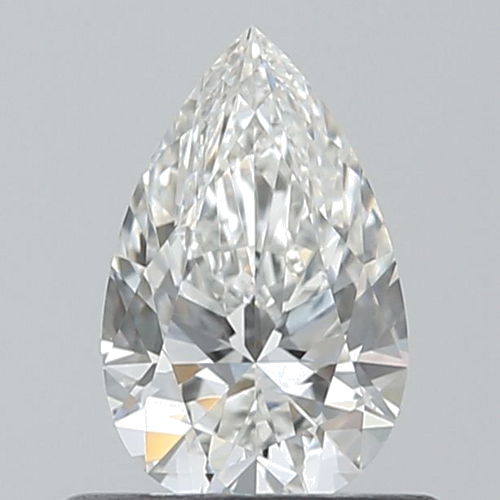 0.5 carat F-VVS1 Natūralus Pear Deimantas (1)