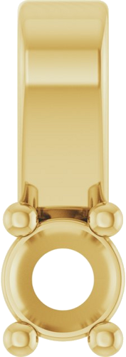 Pakabukas „Family Bar“ 10k yellow gold Round 3.5mm (1)