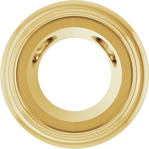 Pakabukas „Bezel-Set Solitaire“ 14k yellow gold Round 5.8mm (1)