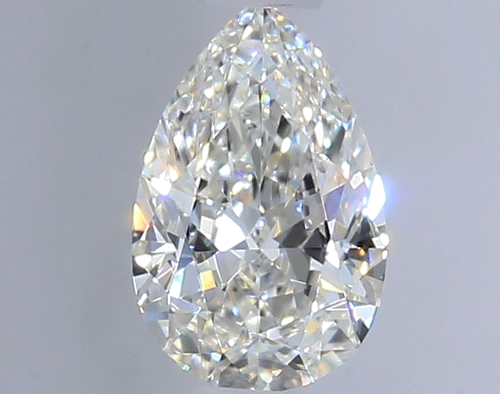 0.5 carat H-VVS2 Natūralus Pear Deimantas (1)