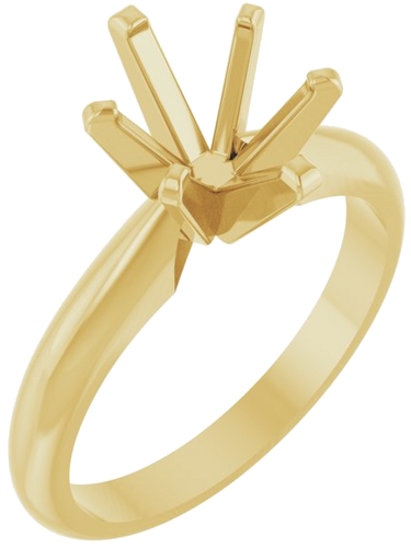 Sužadėtuvių Žiedas „Solitaire“ 14k yellow gold Oval 9mm x 7mm (1)