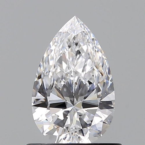 0.66 carat D-VVS2 Natūralus Pear Deimantas (1)