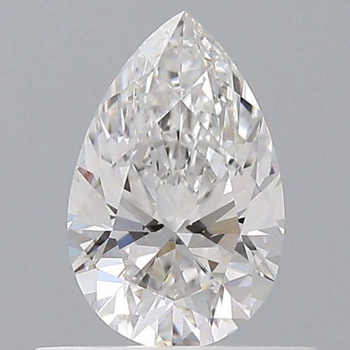 0.5 carat F-VVS2 Natūralus Pear Deimantas (1)