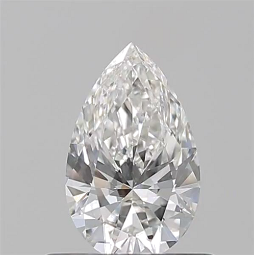 0.51 carat F-VVS2 Natūralus Pear Deimantas (1)