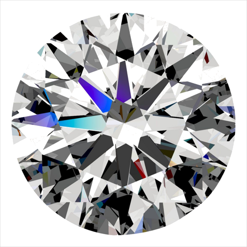 0.4 carat F-VS2 Very Good cut Natūralus Round Deimantas (1)