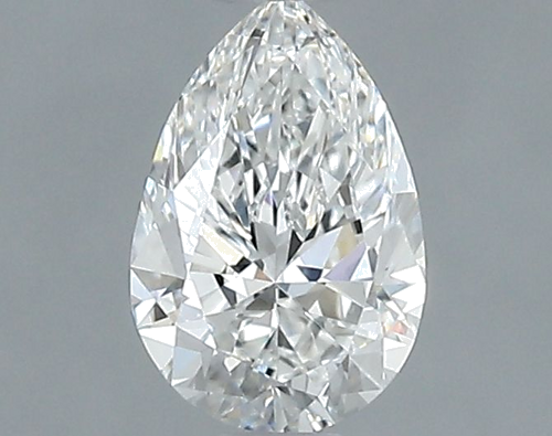 0.63 carat F-VVS1 Natūralus Pear Deimantas (1)