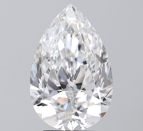 4.02 carat E-SI2 Natūralus Pear Deimantas (1)