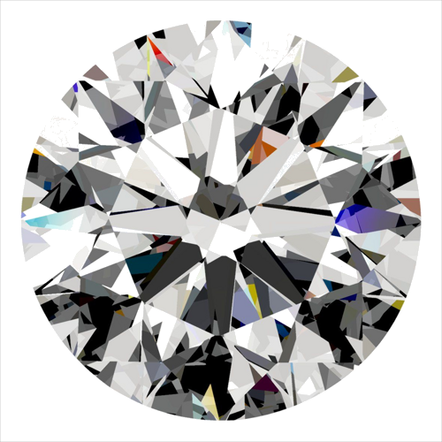 0.33 carat E-VVS1 Excellent cut Natūralus Round Deimantas (1)