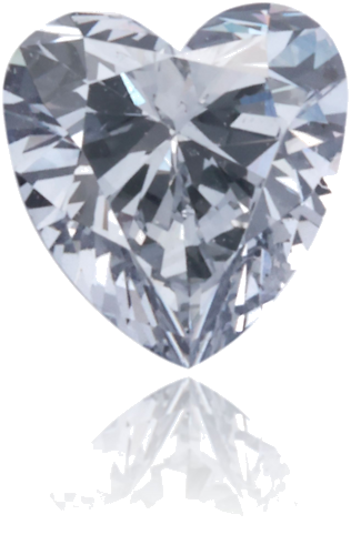 0.26 carat Fancy Blue-SI2 Natūralus Heart Deimantas (1)