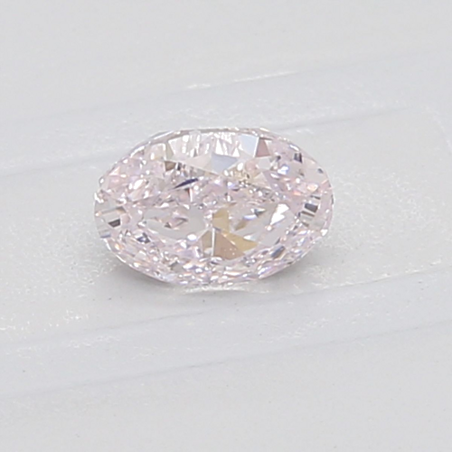 0.51 carat Light Pink-SI1 Natūralus Oval Deimantas (1)