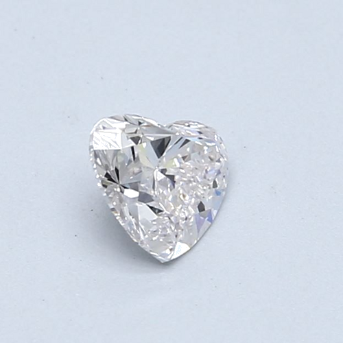 0.46 carat Faint Pinkish Brown-IF Natūralus Heart Deimantas (1)
