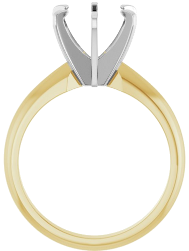 Sužadėtuvių Žiedas „Heavyweight Solitaire“ 14k yellow/white gold Round 8mm (2)