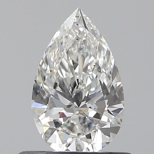 0.5 carat G-VS2 Natūralus Pear Deimantas (1)