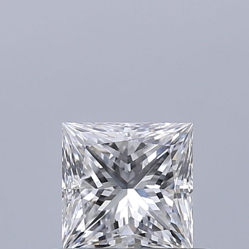 0.45 carat D-VVS2 Natūralus Princess Deimantas (1)