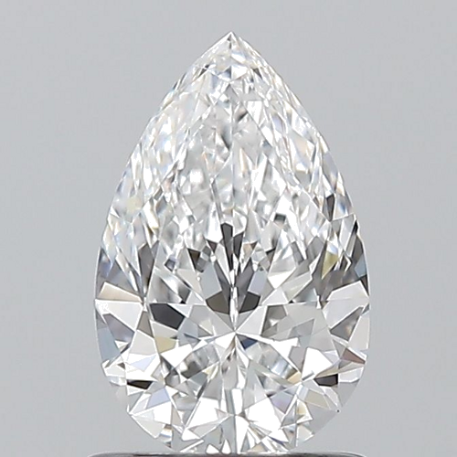 0.9 carat D-VS1 Natūralus Pear Deimantas (1)