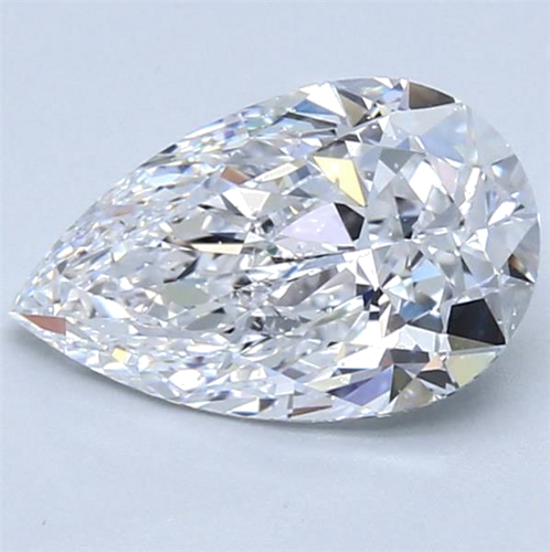 2.01 carat D-SI2 Natūralus Pear Deimantas (1)