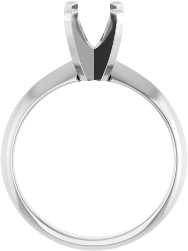 Sužadėtuvių Žiedas „Lightweight Solitaire“ 14k white gold Elongated Cushion 8mm x 6mm (2)