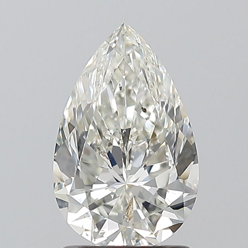 1.5 carat I-SI2 Natūralus Pear Deimantas (1)