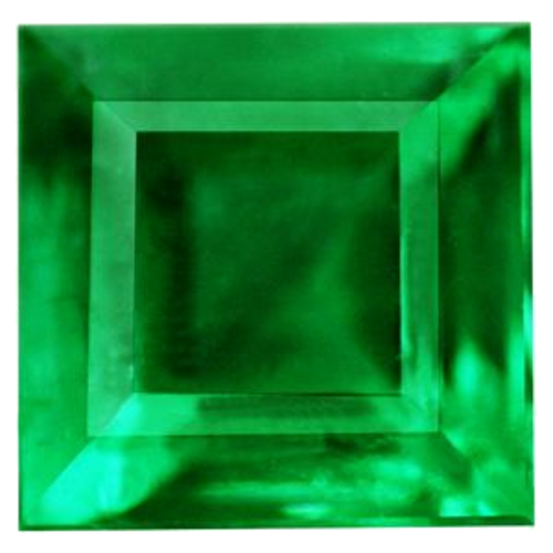 0.65 carat GREEN Square Smaragdas (1)